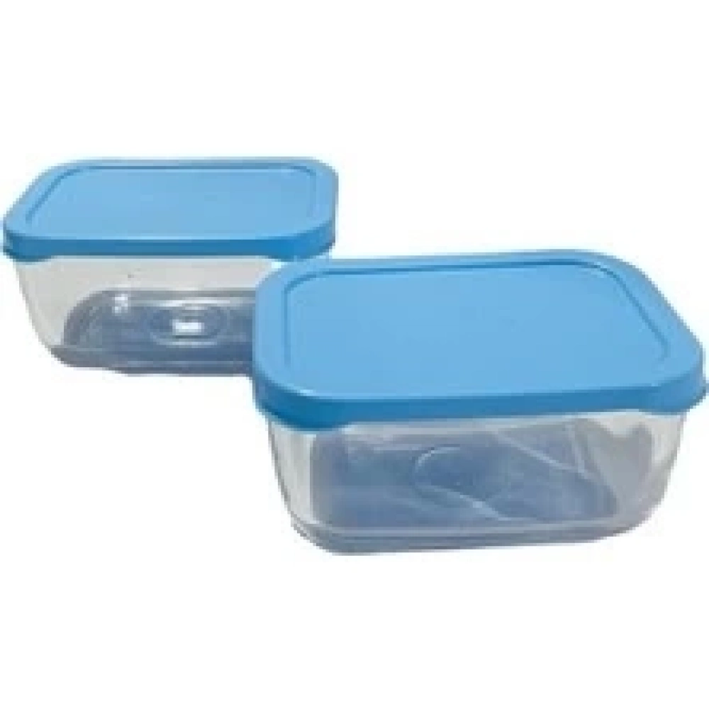 Paşabahçe 530223 Snow Box Saklama Kabı Mavi Kapaklı 13 Cm 760 Cc