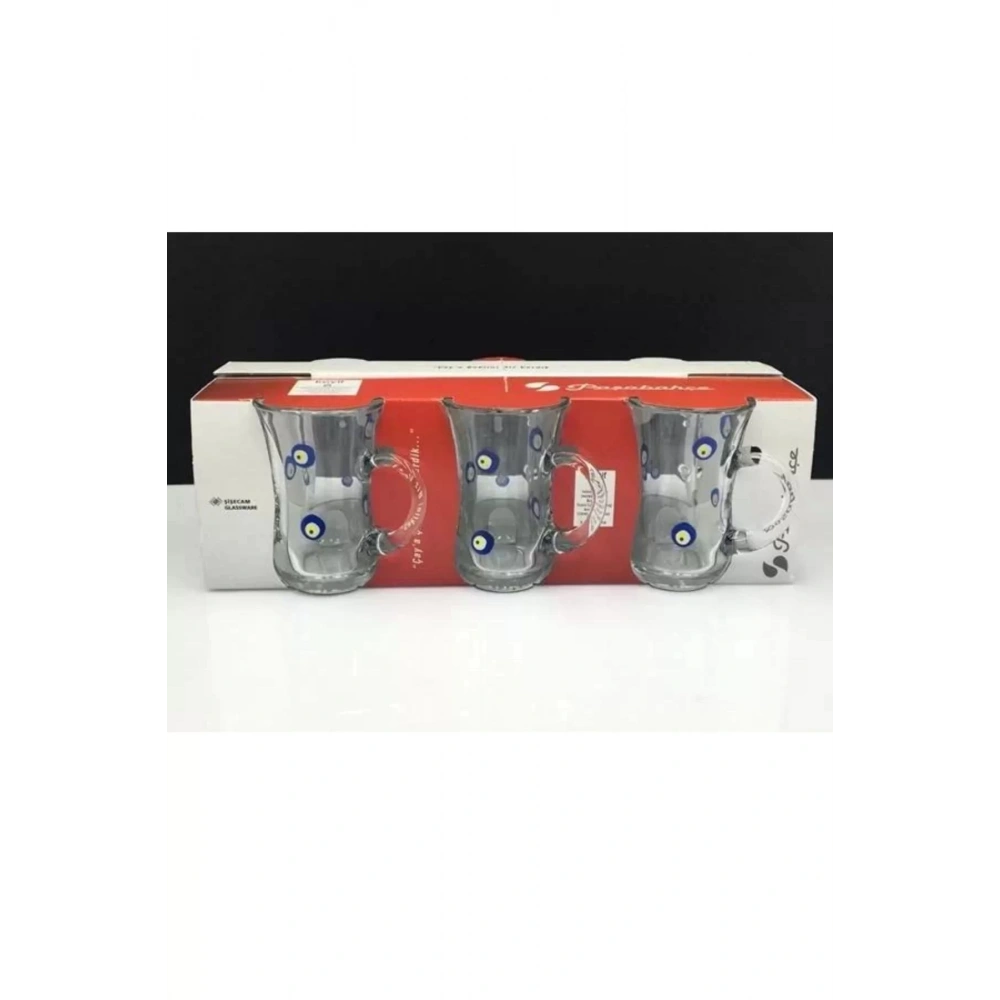 Paşabahçe 55411 Nazar Kulplu Bardak 140 Cc 6lı