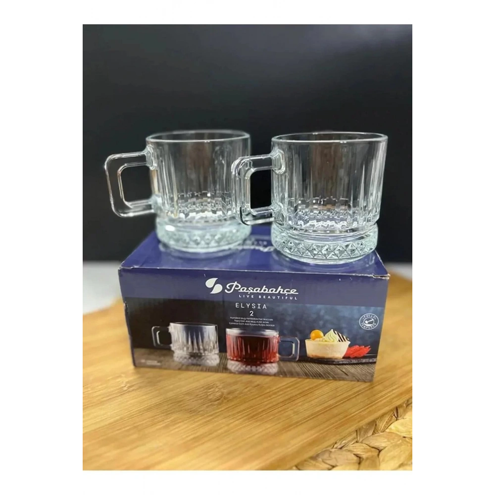 Paşabahçe 55422 Elysia Cam Kupa 195 Cc 2li