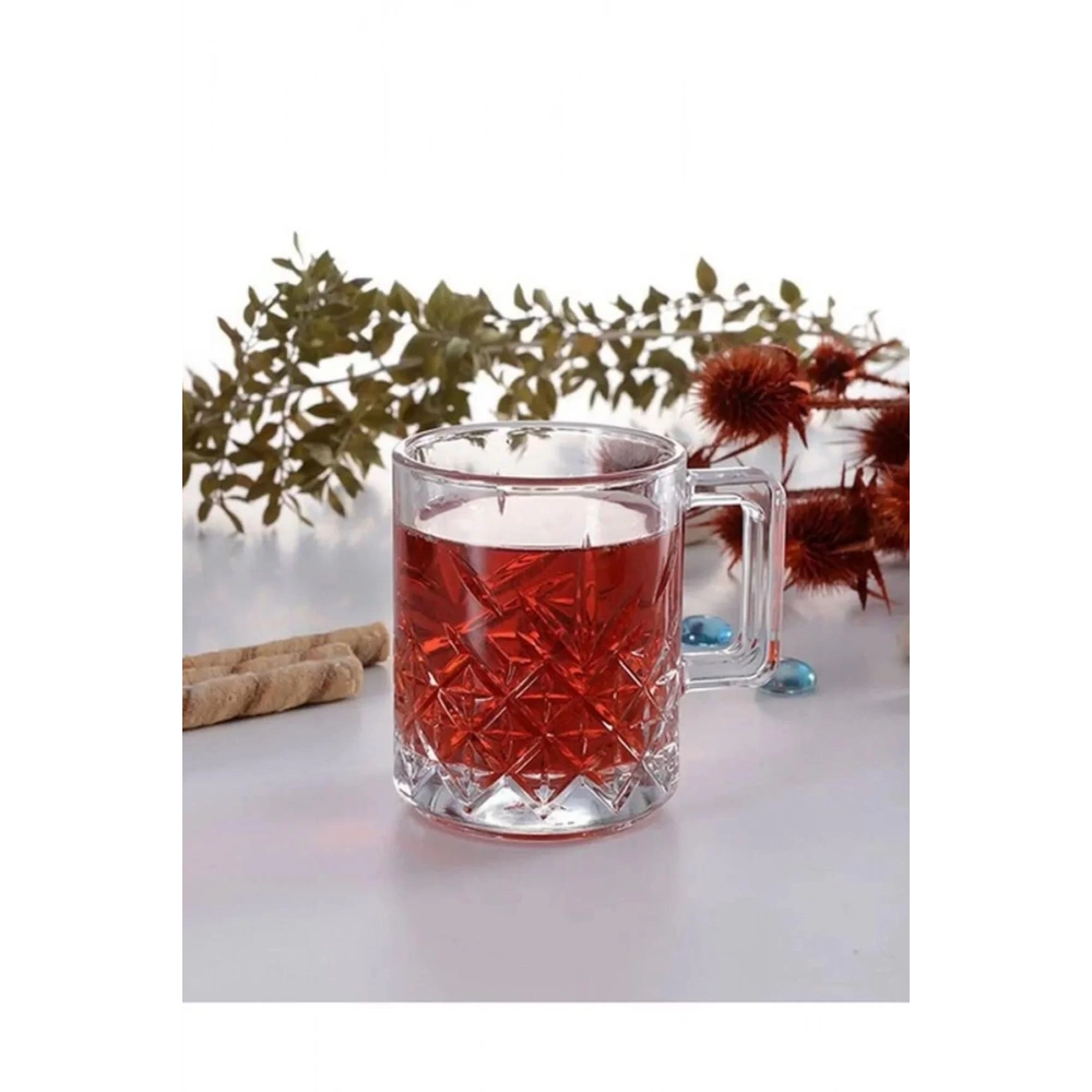 Paşabahçe 55462 Timeless Kulplu Cam Kupa 250 Cc 2’li