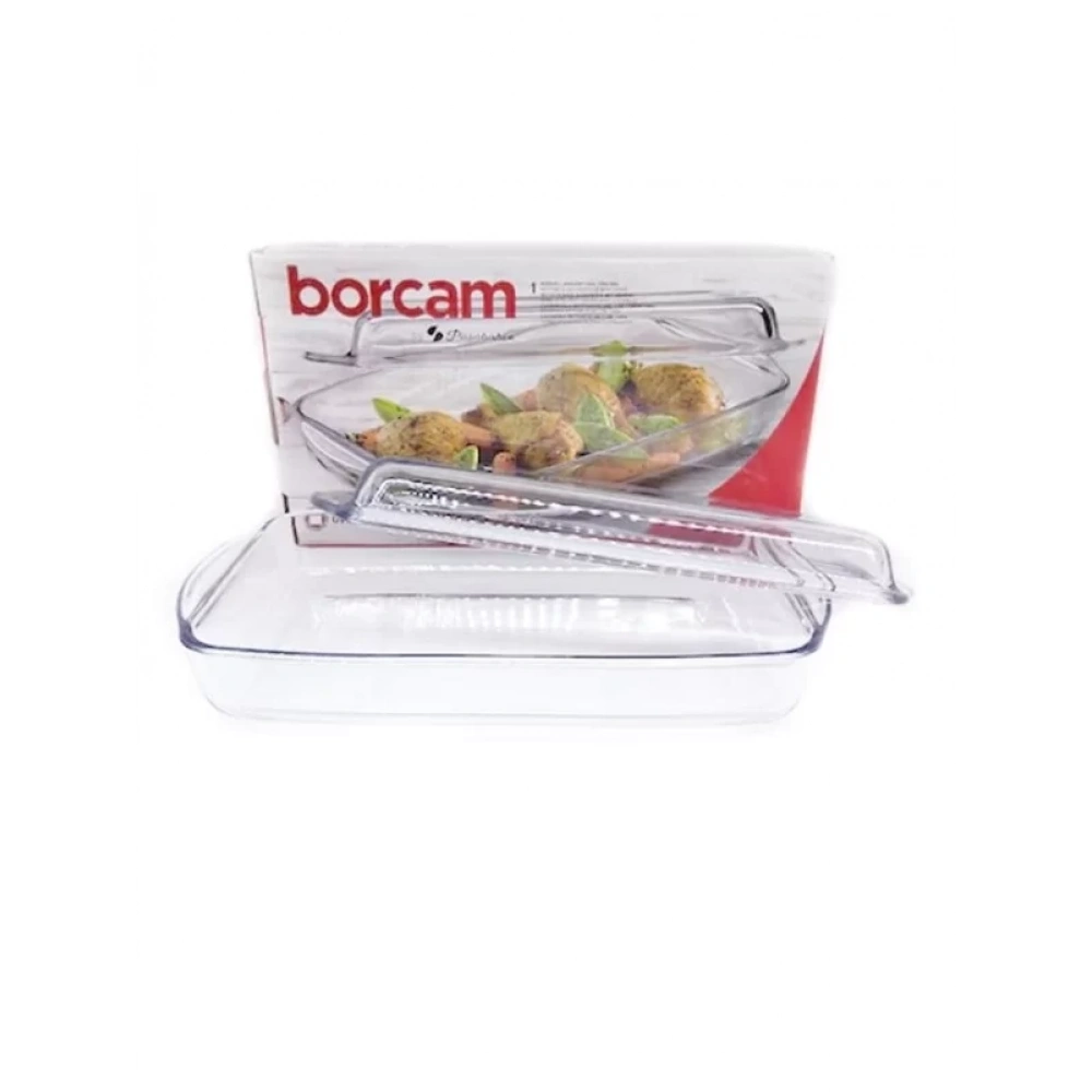 Paşabahçe 59009 Kapaklı Dikdörtgen Fırın Kabı 33.6x19 Cm 
