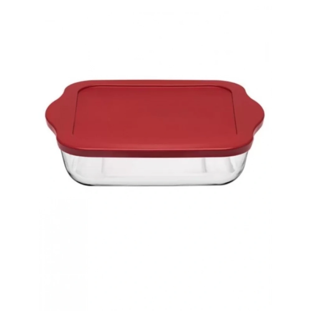 Paşabahçe 59024 Plastik Kapaklı Borcam Kare Tepsi 31.8x28.3 Cm 3200 Cc