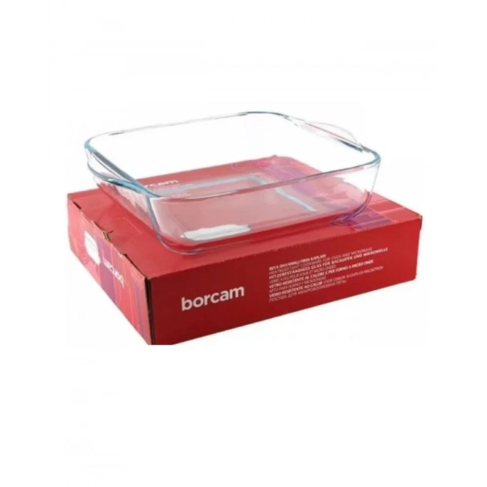 Paşabahçe 59024 Kare Borcam Fırın Kabı 31.8x28.3 Cm 3200 Cc