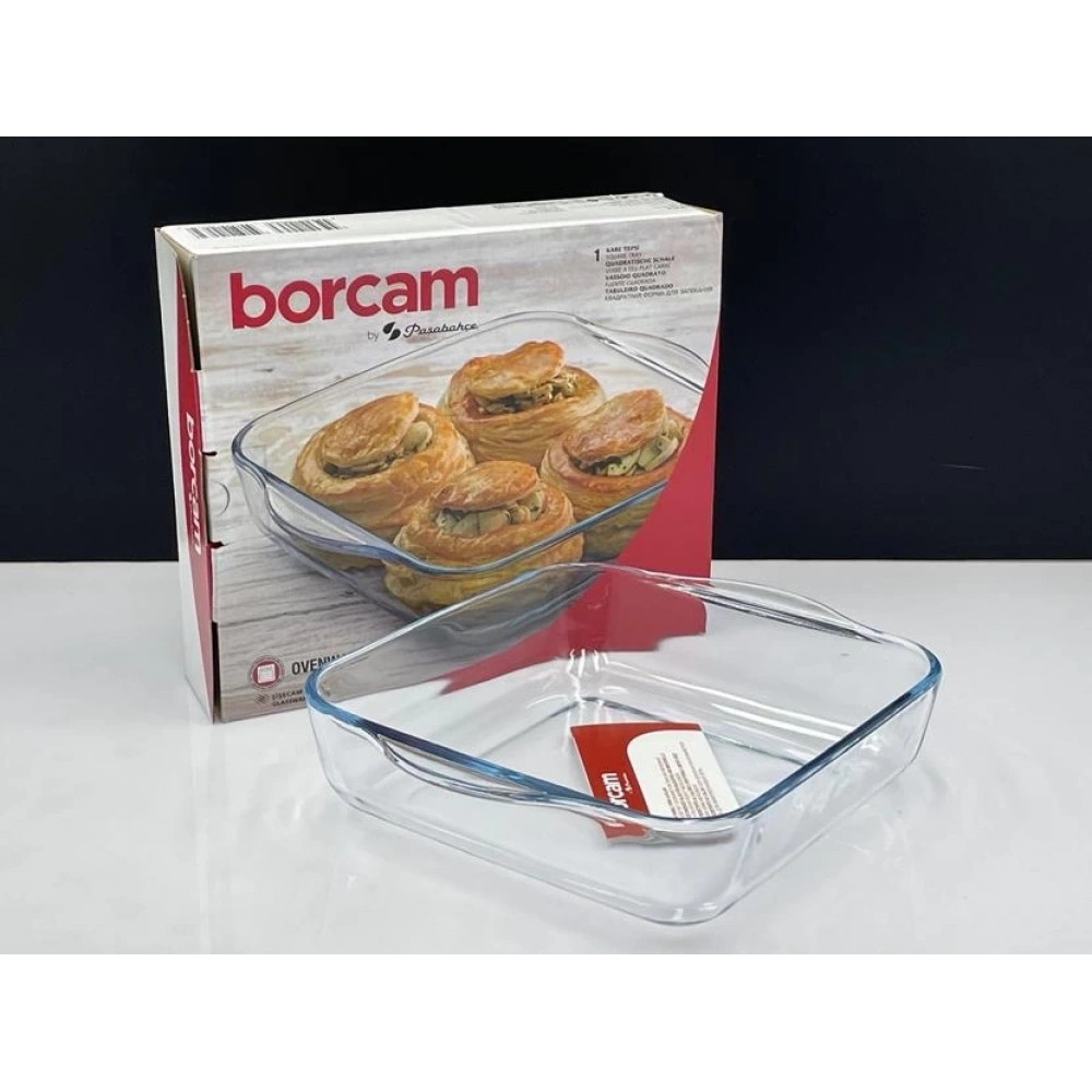 Paşabahçe 59034 Kare Borcam Fırın Tepsisi 1950 Cc 25 Cm