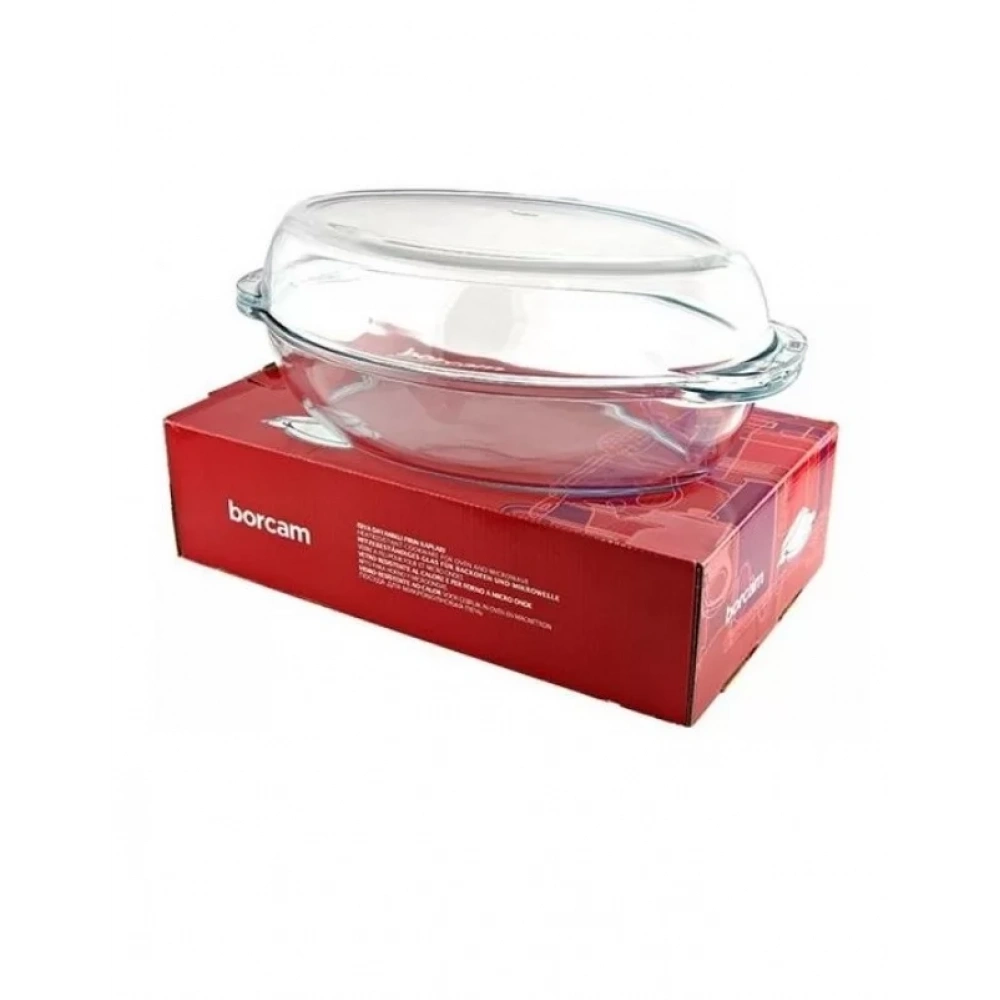 Paşabahçe 59052 Borcam Oval Kapaklı Tencere 34 Cm 2850 Cc