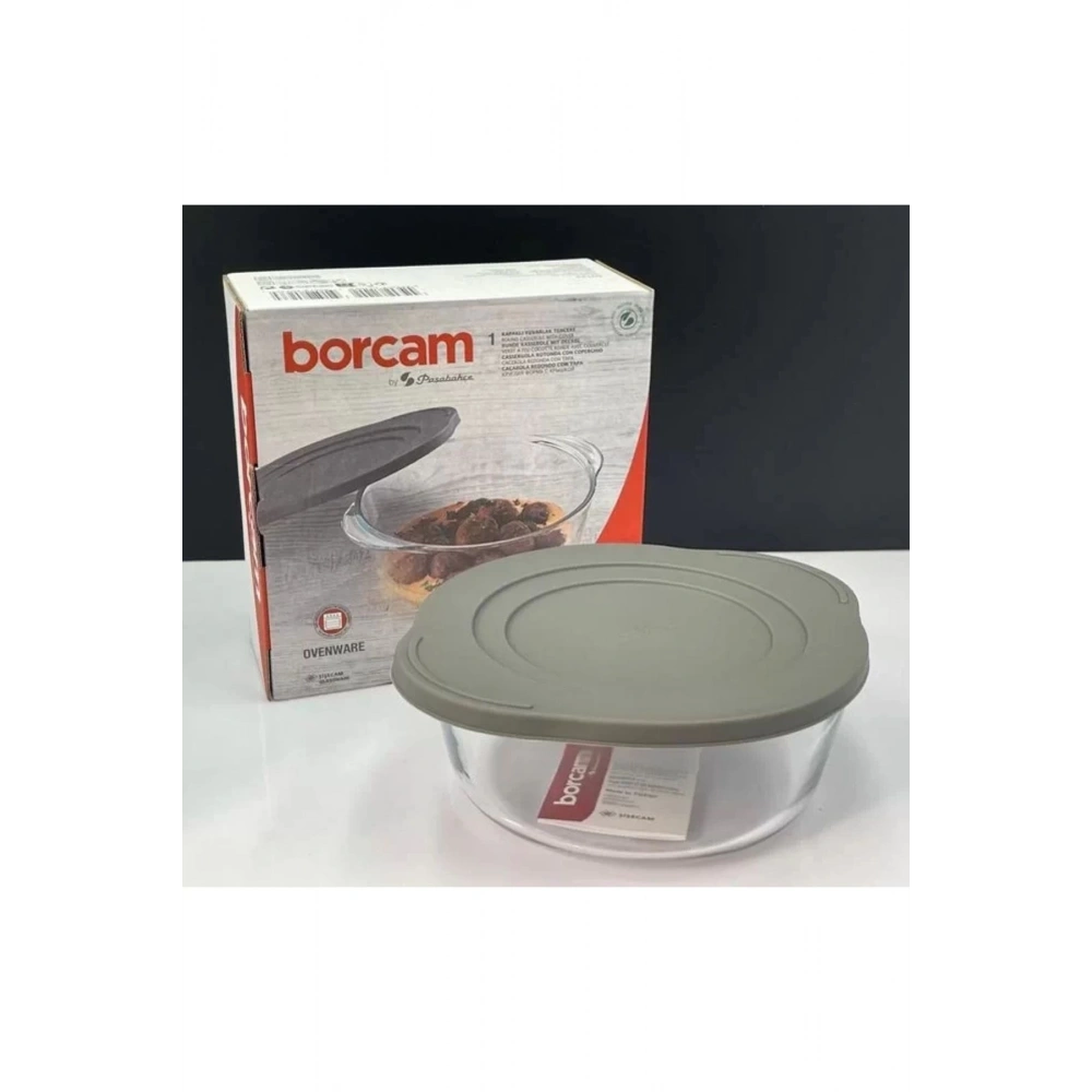 Paşabahçe 59123 Borcam Gri Kapaklı Tencere 1450 Cc