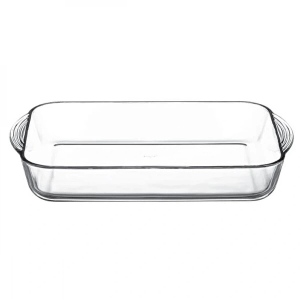 Paşabahçe 59124 Gri Kapaklı Borcam Tepsi 3850 Cc 40x25 Cm