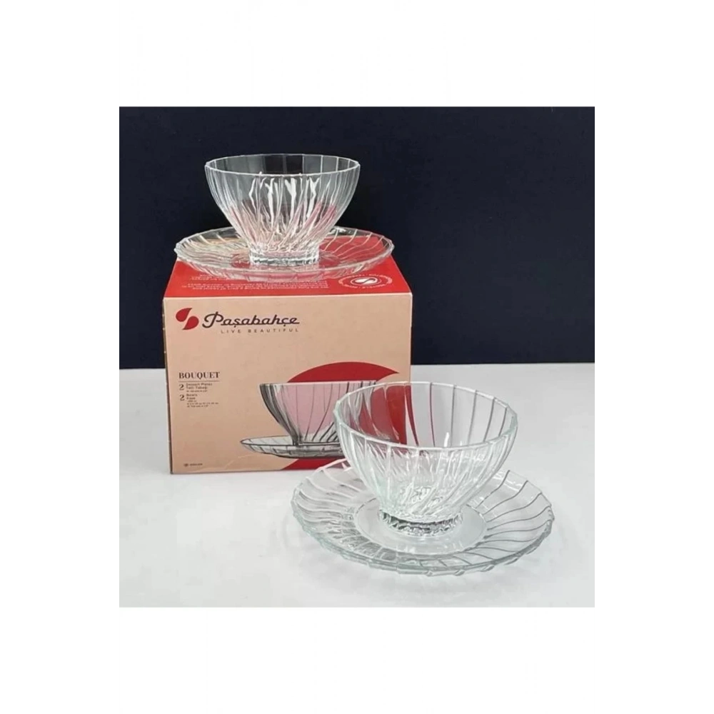 Paşabahçe 950110 Bauquet Çorba Kasesi Ve Tabağı 2li