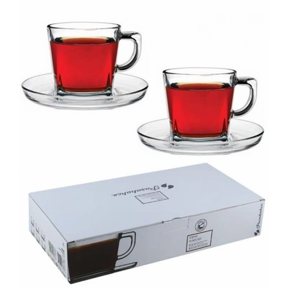 Paşabahçe 95307 Carre Çay Fincanı 6lı