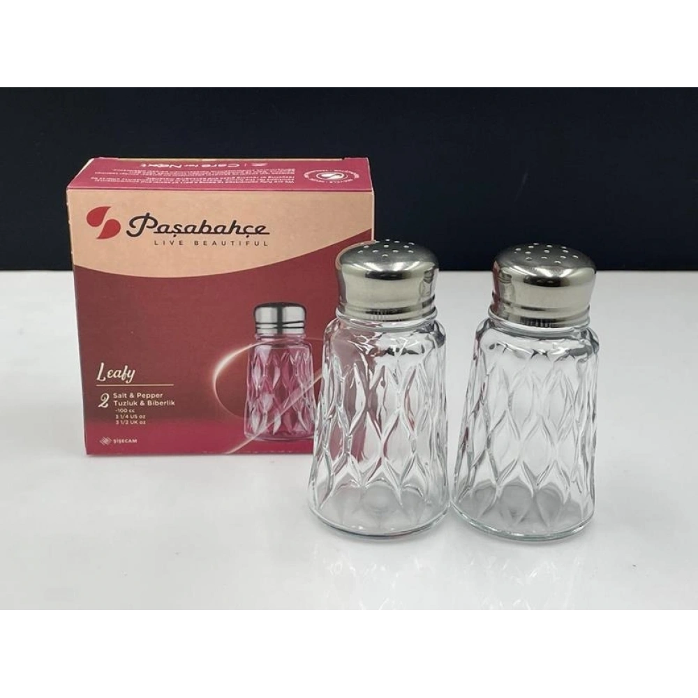 Paşabahçe Leafy Cam Tuzluk-biberlik 2li 100 Ml