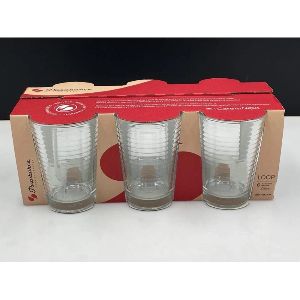 Paşabahçe Logolu Cam Bardak 215 Cc 6lı