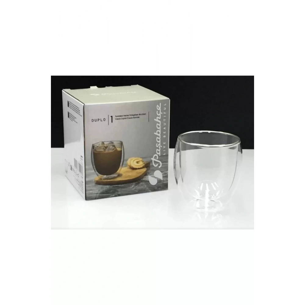 Paşabahçe Q004 Duplo Borosilkat Cam Kahve Bardağı 200 Cc 1 Adet
