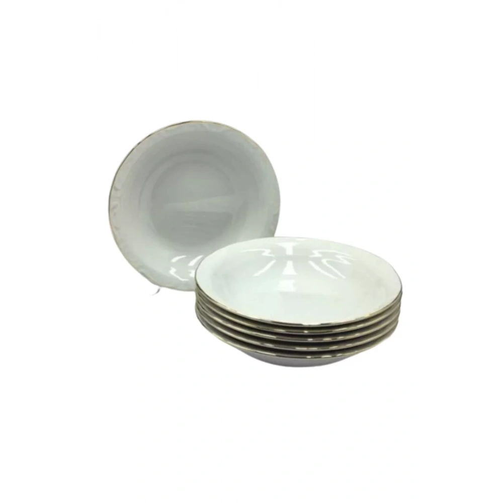 Porland A10047 Jade Altın Çukur Tabak 19 Cm 6 Lı