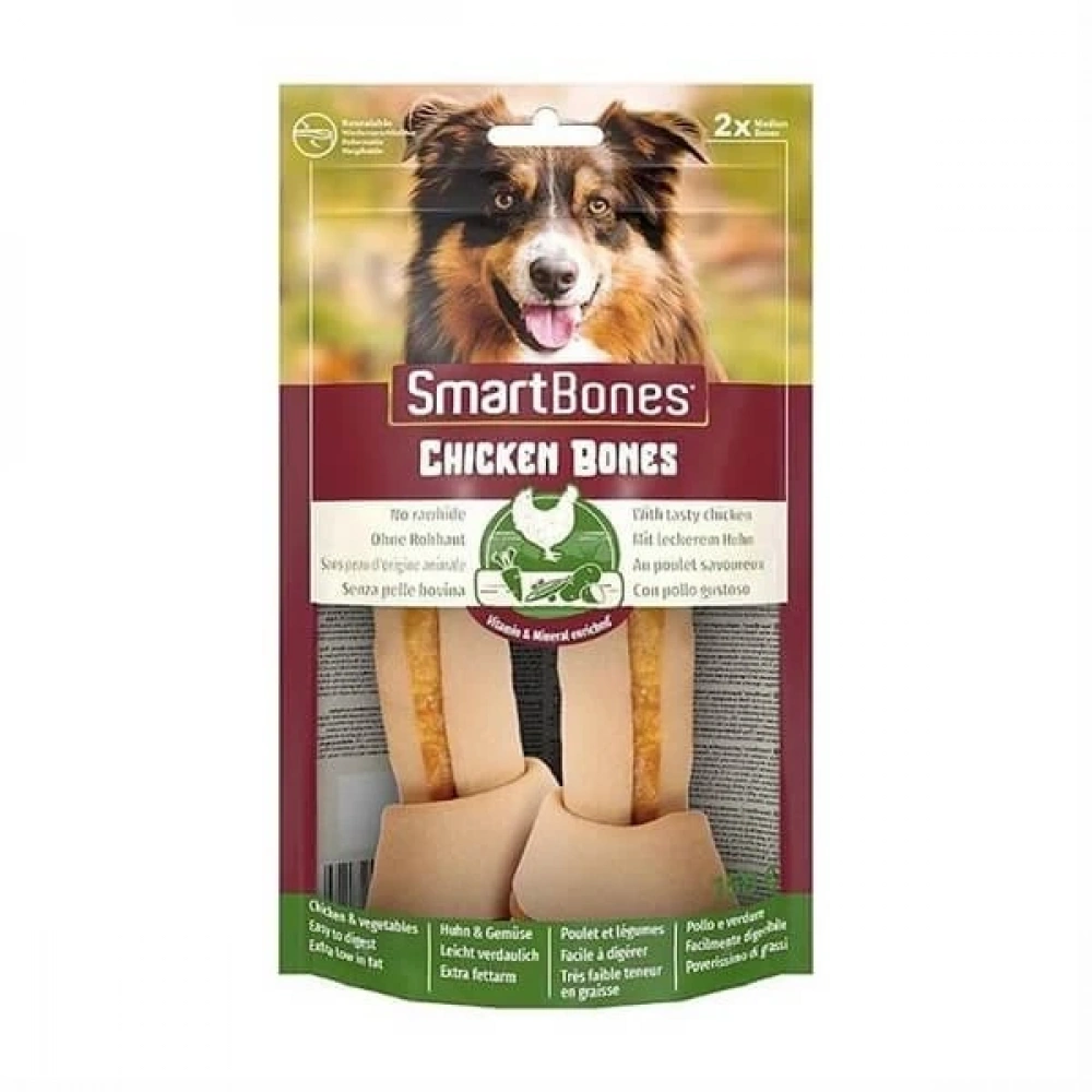 Smartbones Köpek Ödül Kemiği Tavuklu Medium (2li) 158g