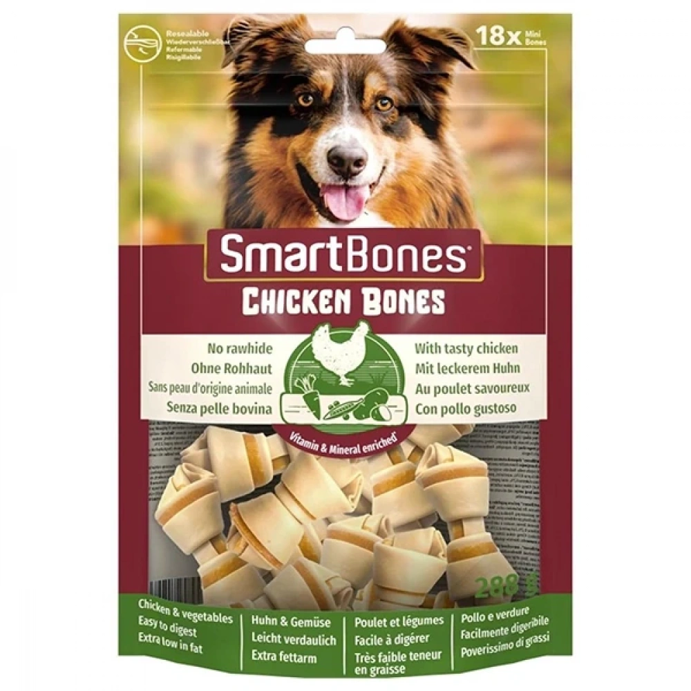 Smartbones Köpek Ödül Kemiği Tavuklu Mini (8li) 128g