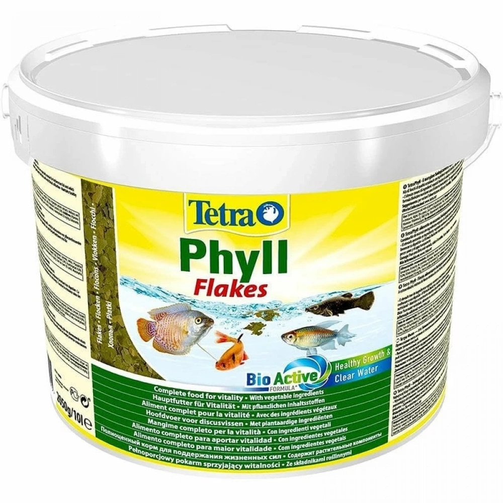Tetra Phyll Flakes Bitkisel Tropikal Balık Yemi - 10lt
