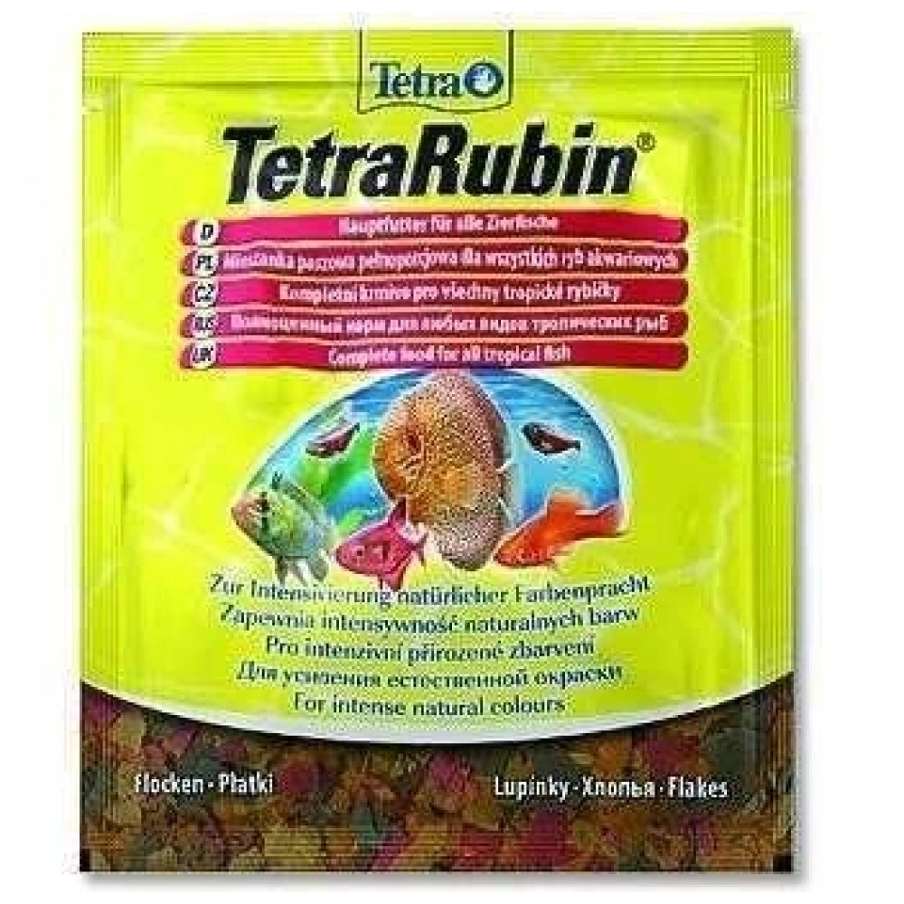 Tetra Rubin Renklendirici Pul Balık Yemi - 12gr