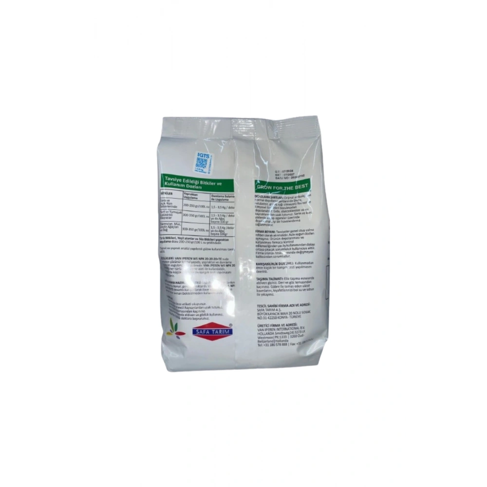 Van Iperen Ws 10-10-40+te Harmanlanmış Npk Gübresi 1kg