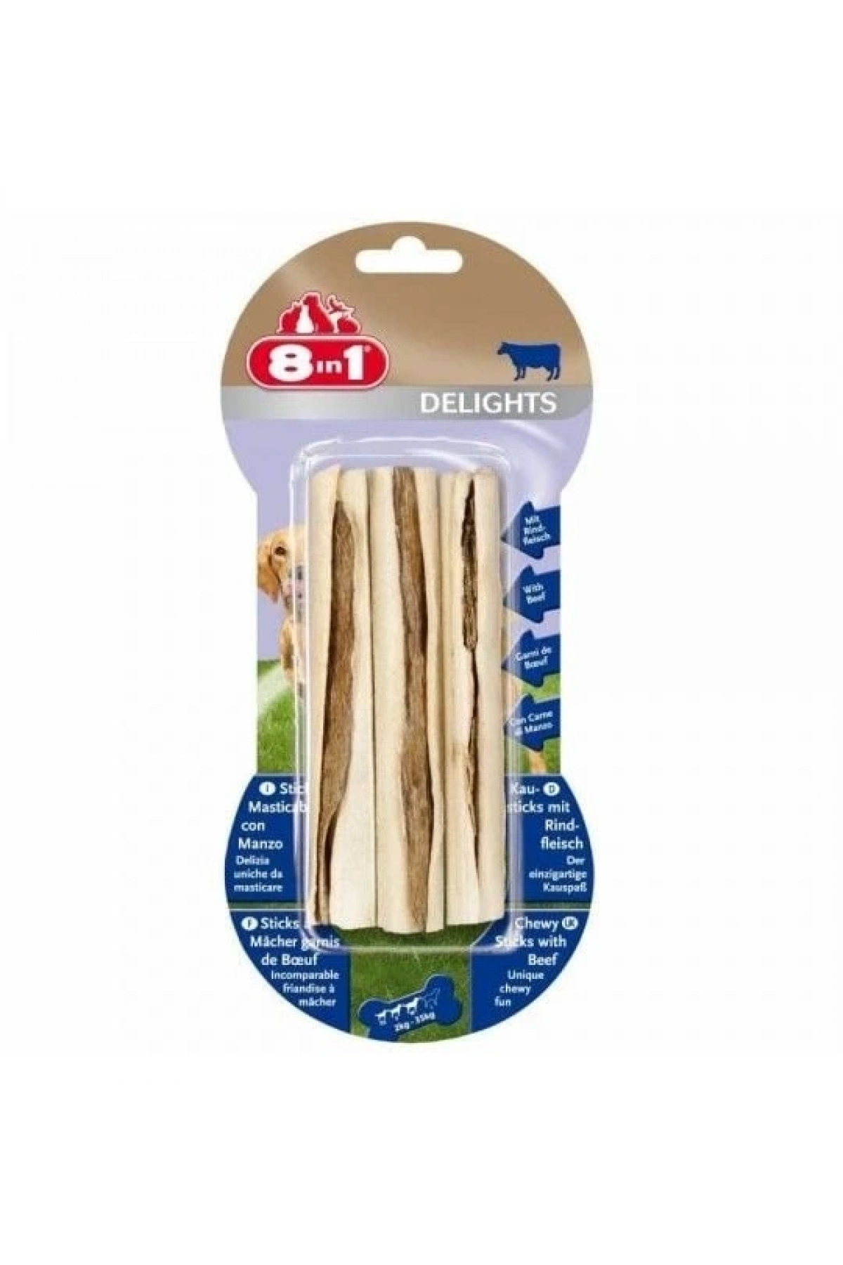 8ın1 Delights Çubuk Köpek Ödül Kemiği Sığır Etli - 75gr