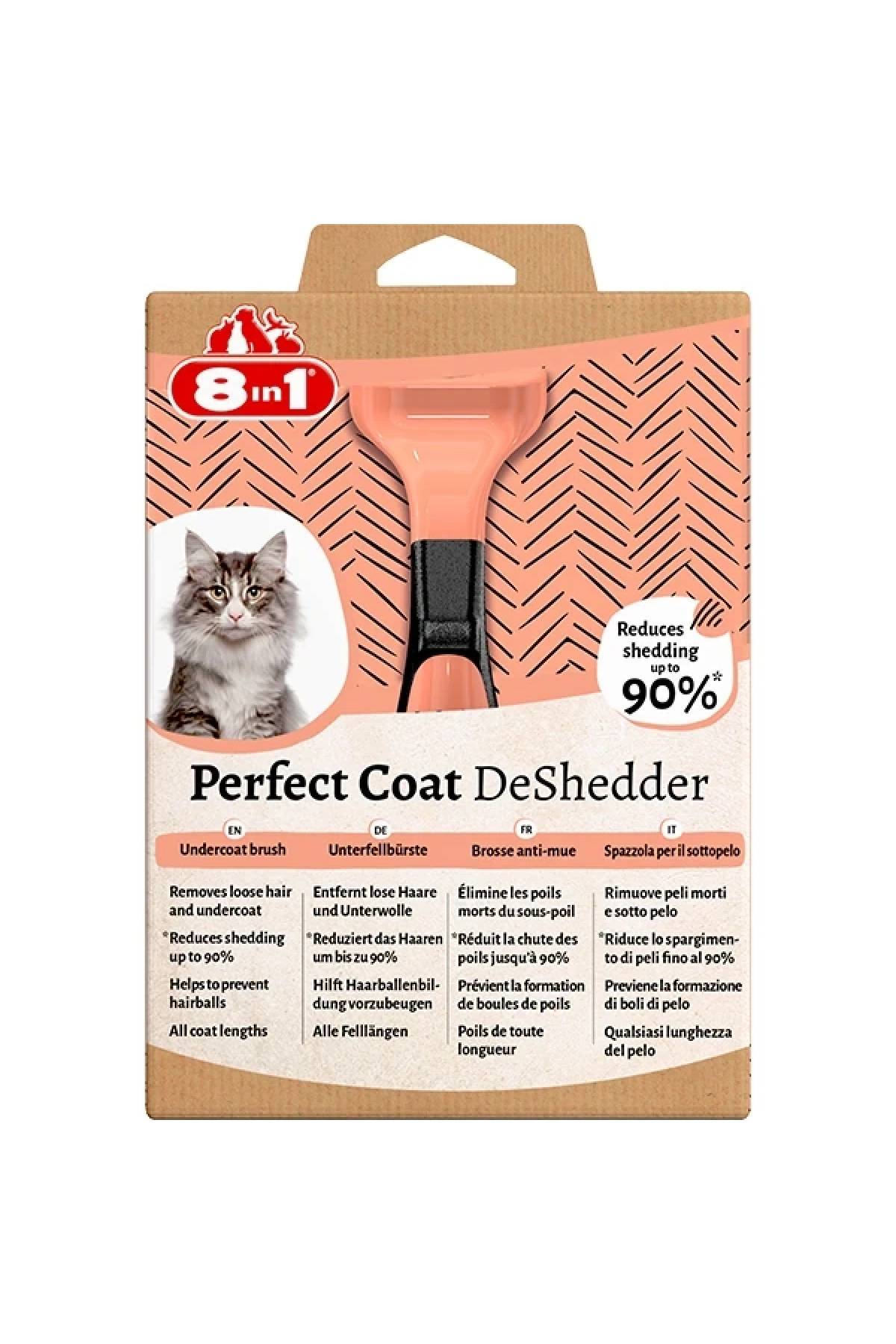 8ın1 Perfect Coat Deshedder Kedi Tarağı - S