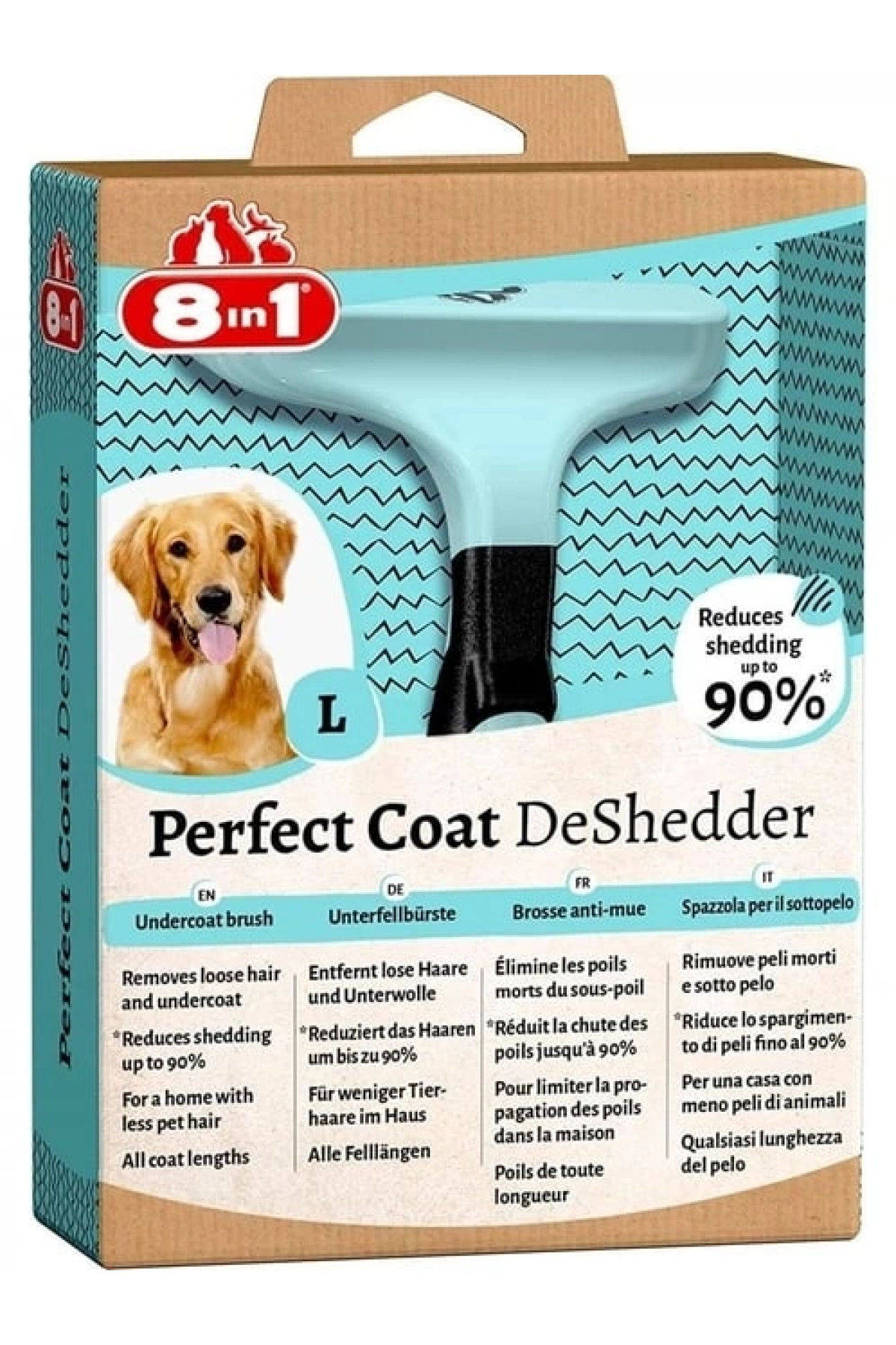 8ın1 Perfect Coat Deshedder Köpek Tarağı - L