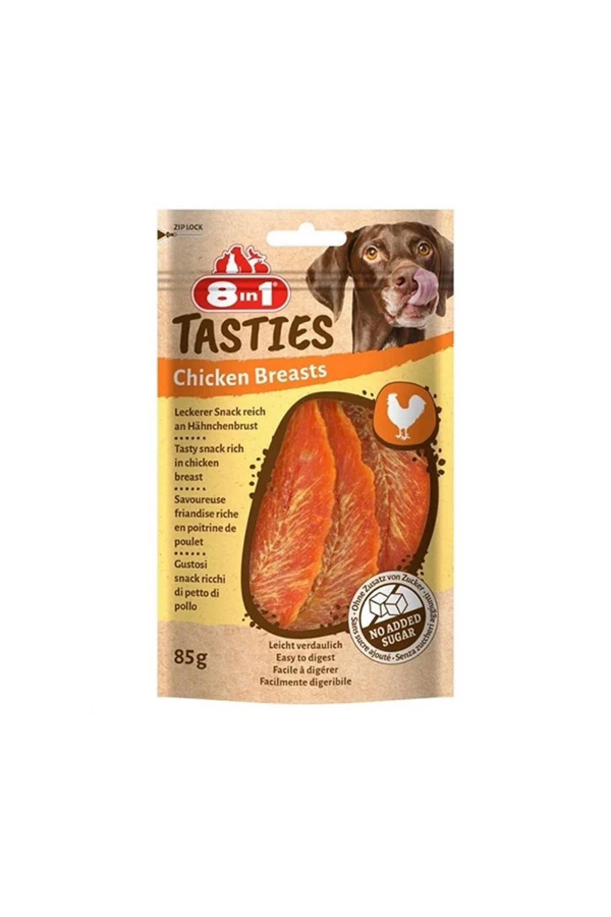 8ın1 Tasties Chicken Breasts Köpek Ödül Maması - Tavuklu - 85gr