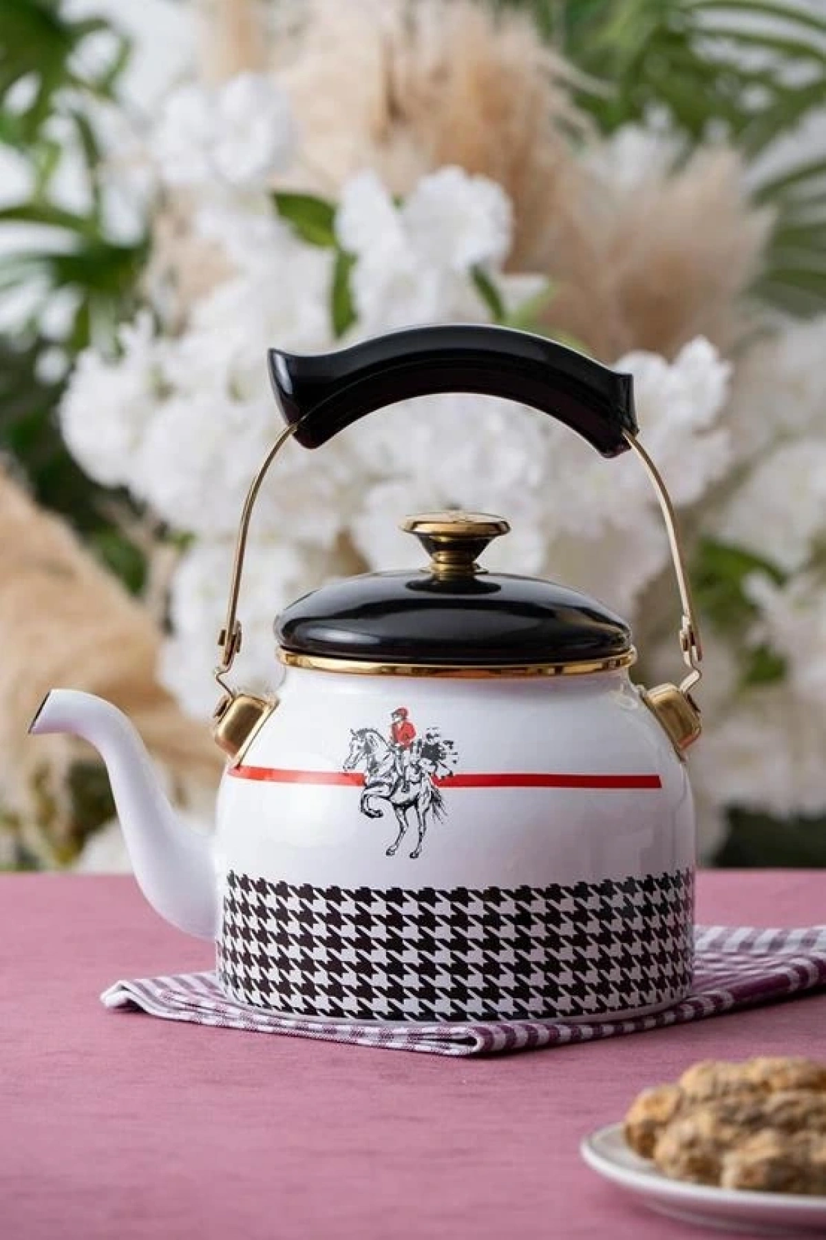 Acar Emaye Bitki Çayı Demliği