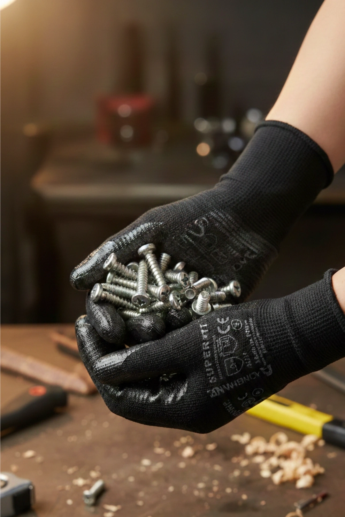 Activehand Süperfit Nitril İş Eldiveni Siyah No:10