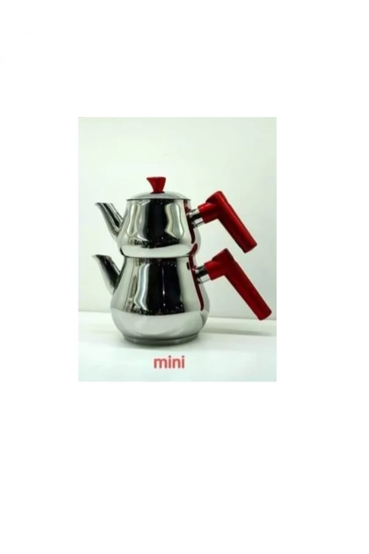 Alara Bu01 Burcu Mini Boy Çelik Çaydanlık 0.90+1,25 L