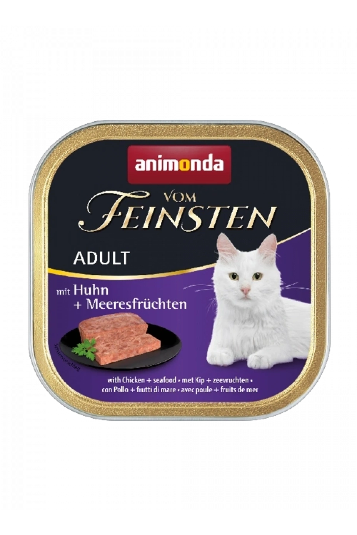 Animonda Vom Feinsten Tavuklu Ve Deniz Mahsüllü Yetişkin Kedi Konservesi 100g