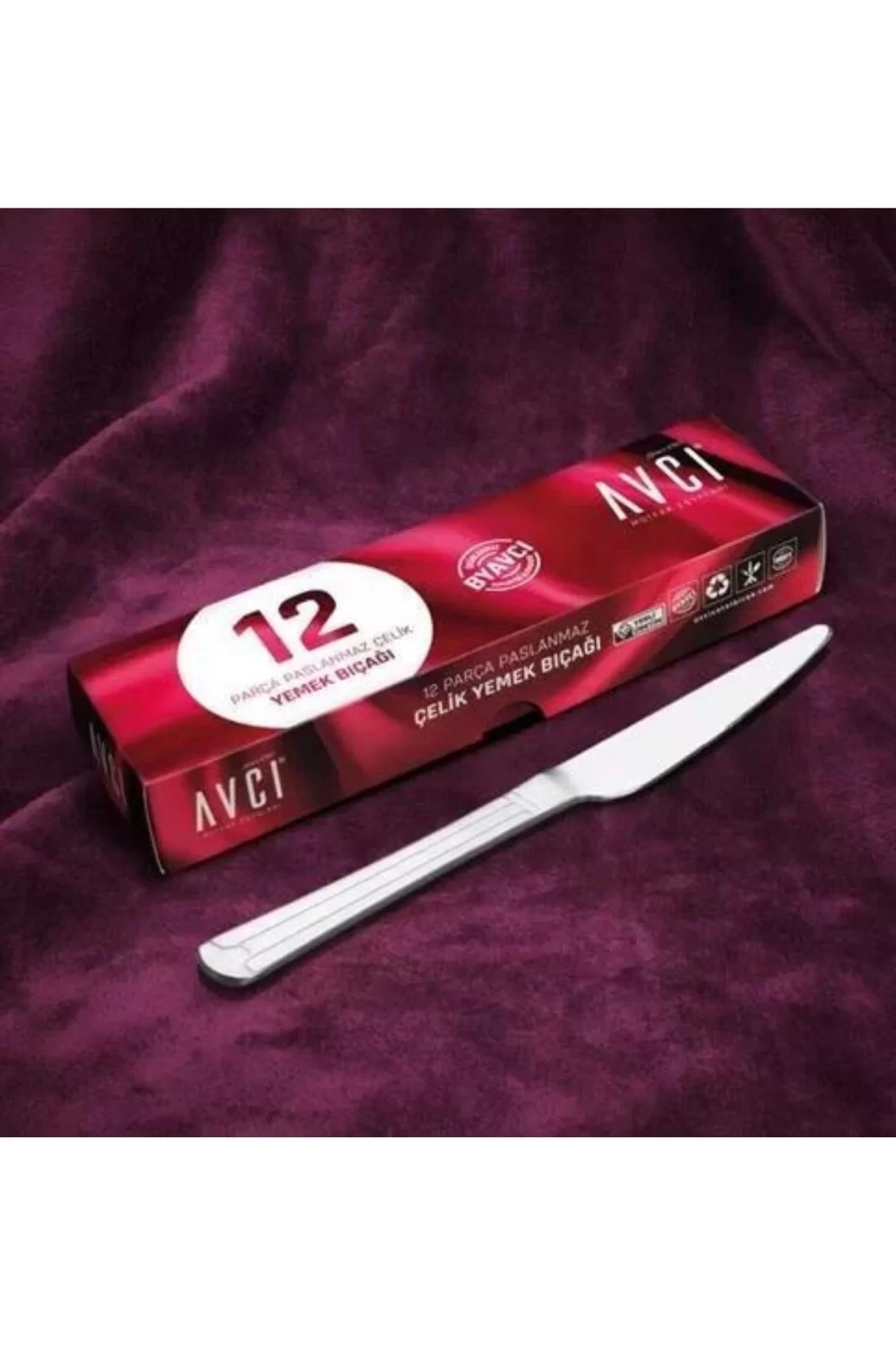 Avcı 614 Yakamoz Yemek Bıçağı 12li