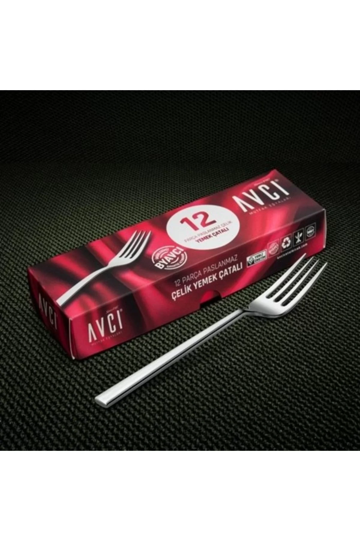 Avcı 913 Klas Yemek Çatalı 12li