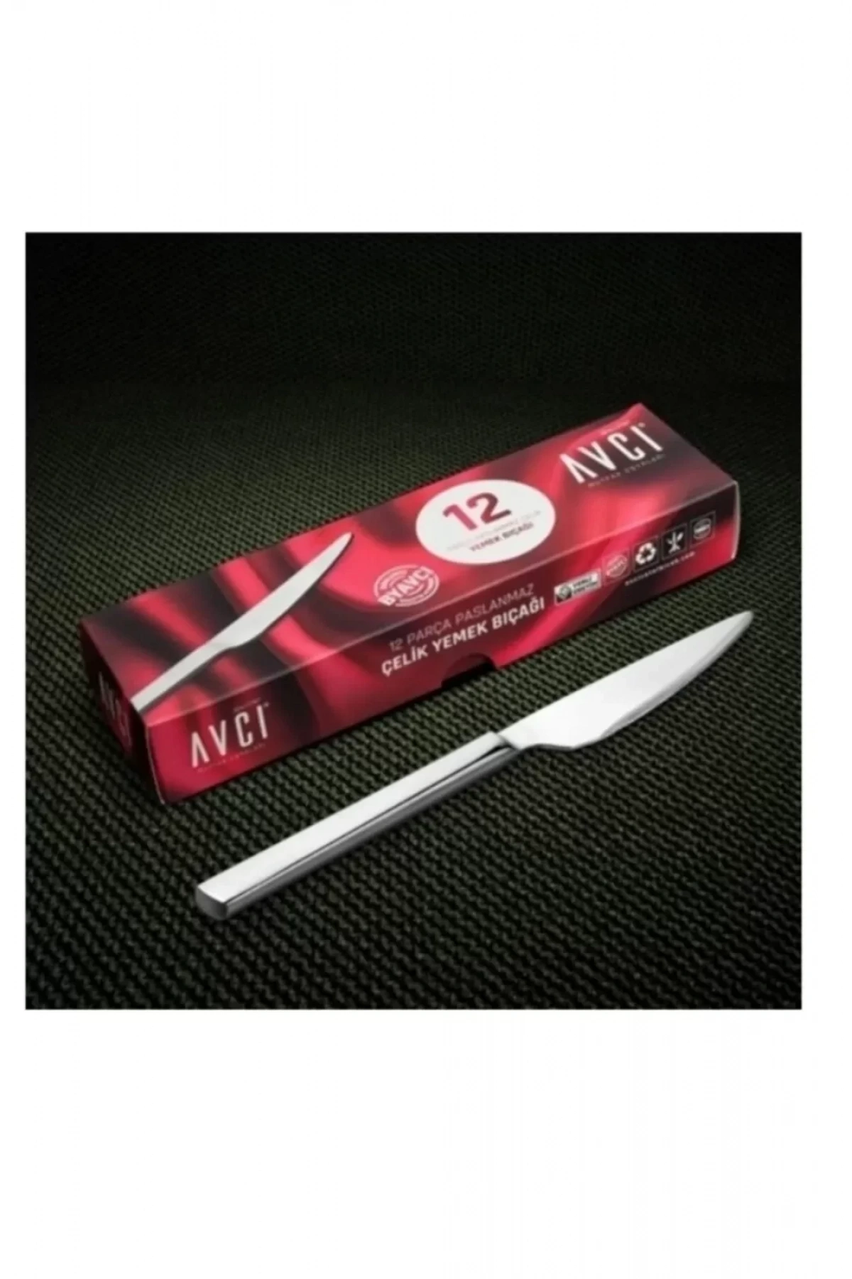 Avcı 914.ms Klas Mono Steak Bıçak Seti 12li