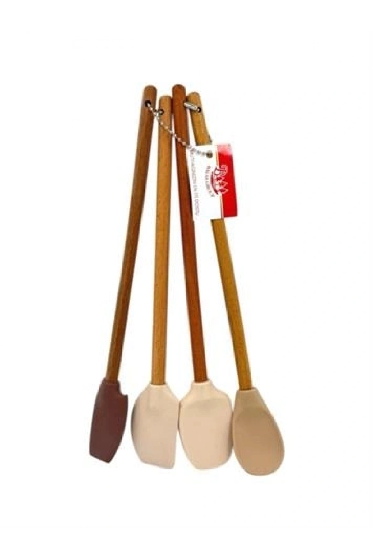 Balsa 4lü Silikon Mutfak Spatula Kaşık Seti