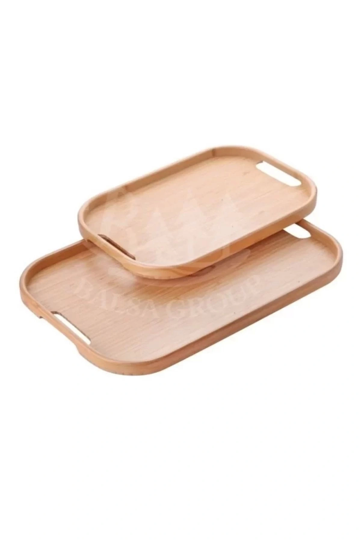 Balsa Bmb86.k Küçük Boy Dikdörtgen Bambu Tepsi 33x22 Cm 1 Adet