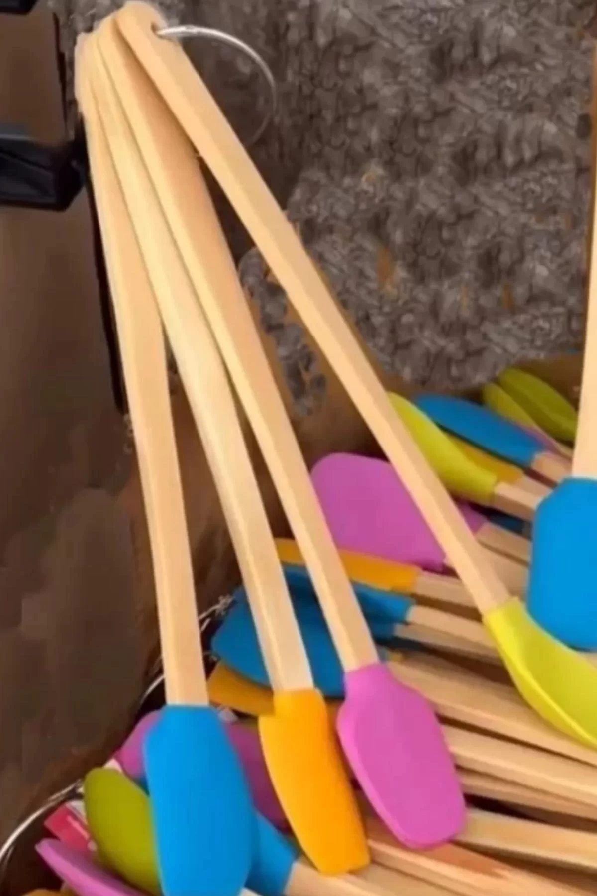 Balsa Sms04 Çok Renkli Silikon Spatula Mutfak Seti 4lü
