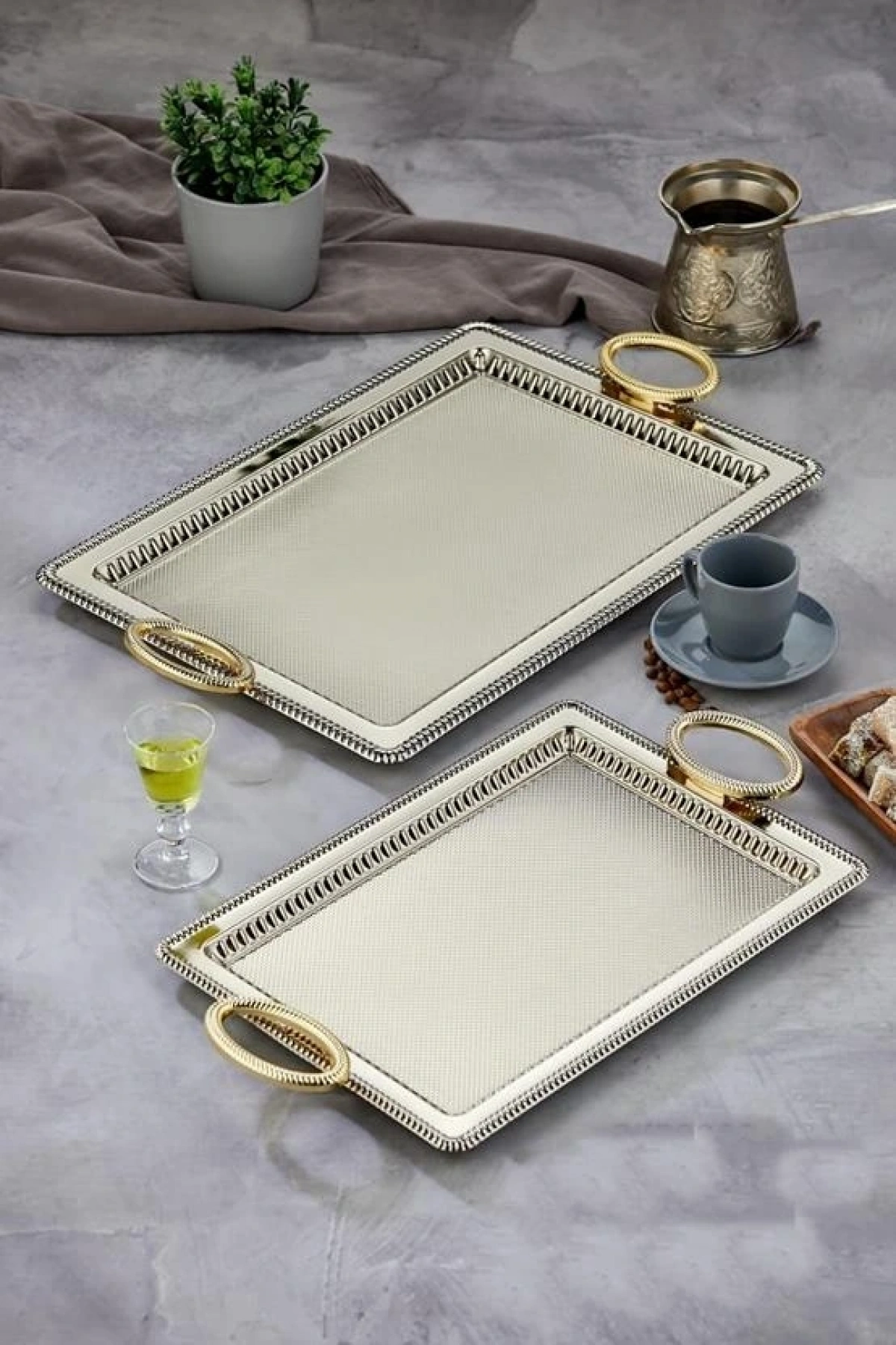 Cok Dikdörtgen 2li Tepsi