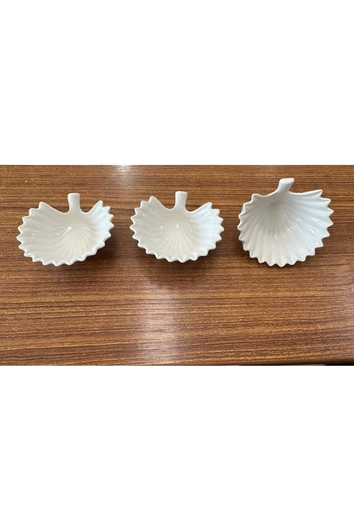 Cok Porselen Reçellik Yaprak Desenli 3lü