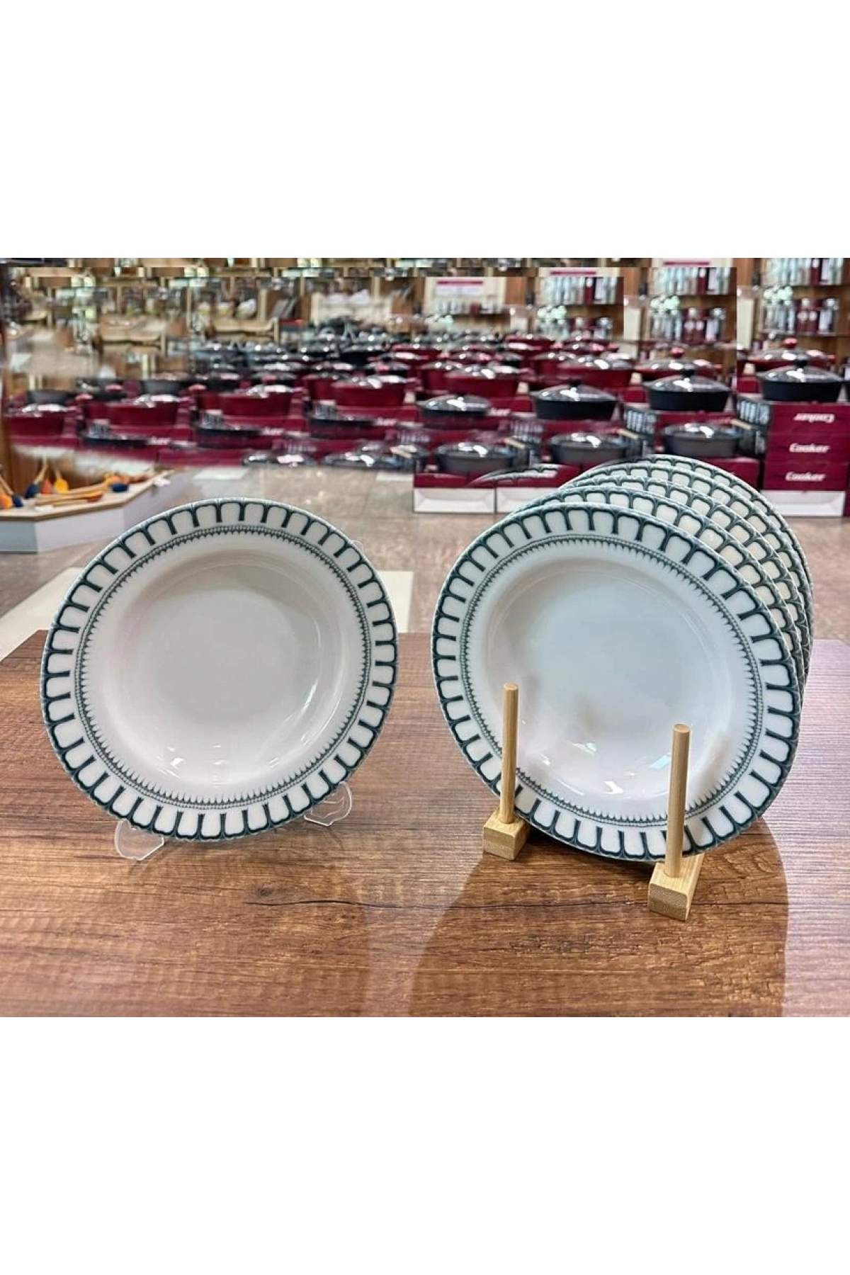 Cooker 6lı Porselen Servis Tabak 20cm