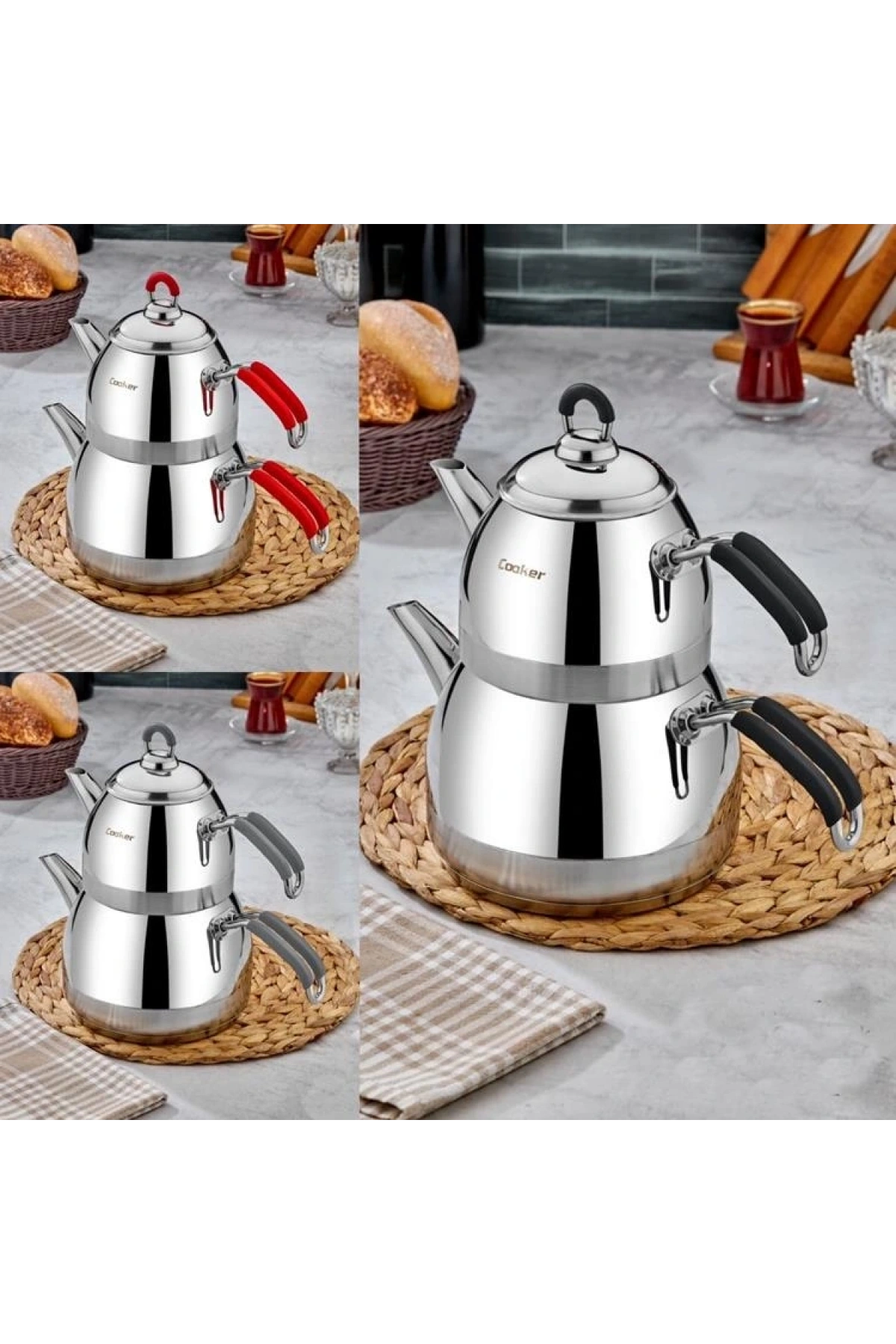 Cooker Aile Boyu Çaydanlık