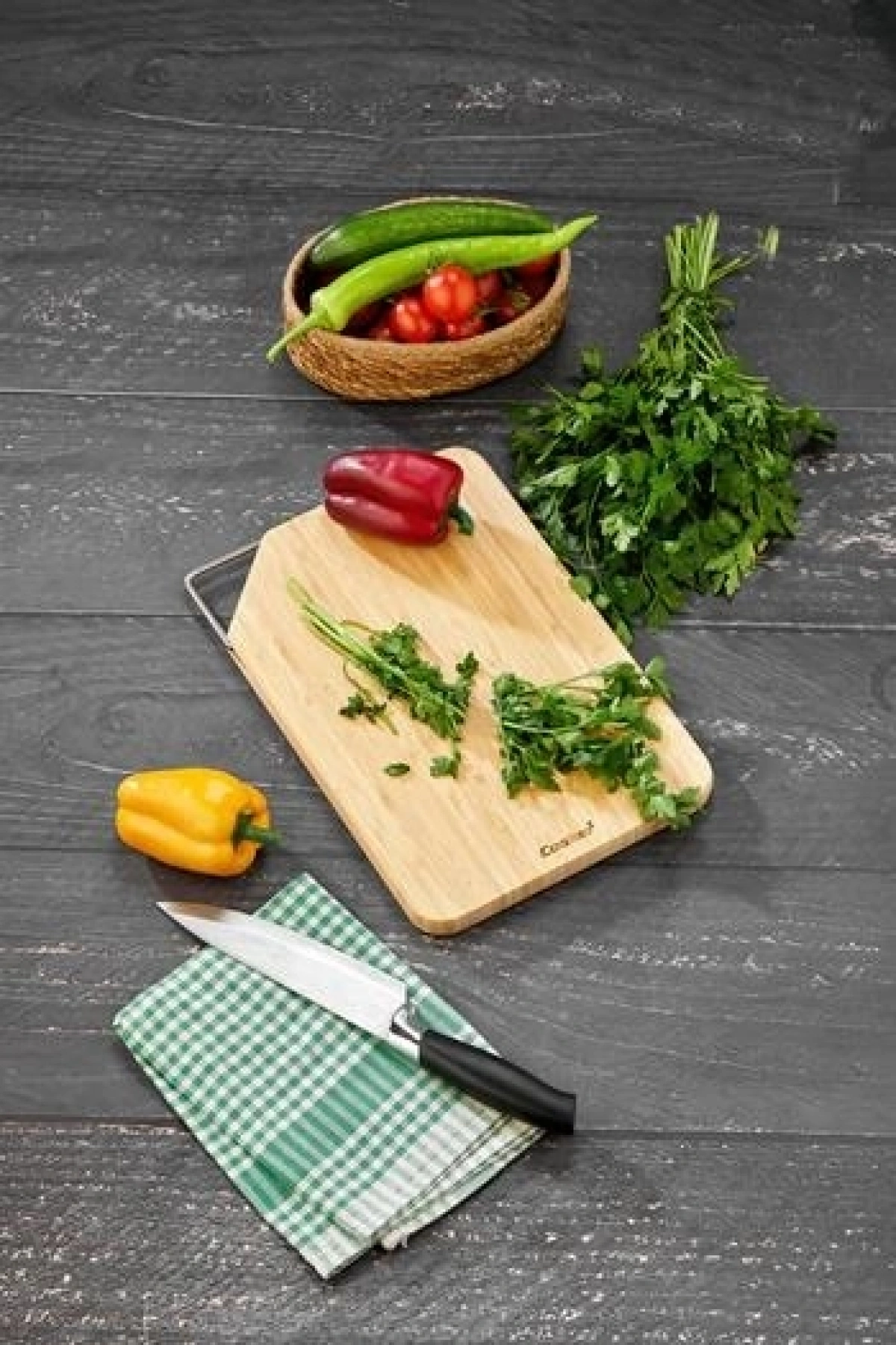 Cooker Bambu Kesme Tahtası 34x24x2cm