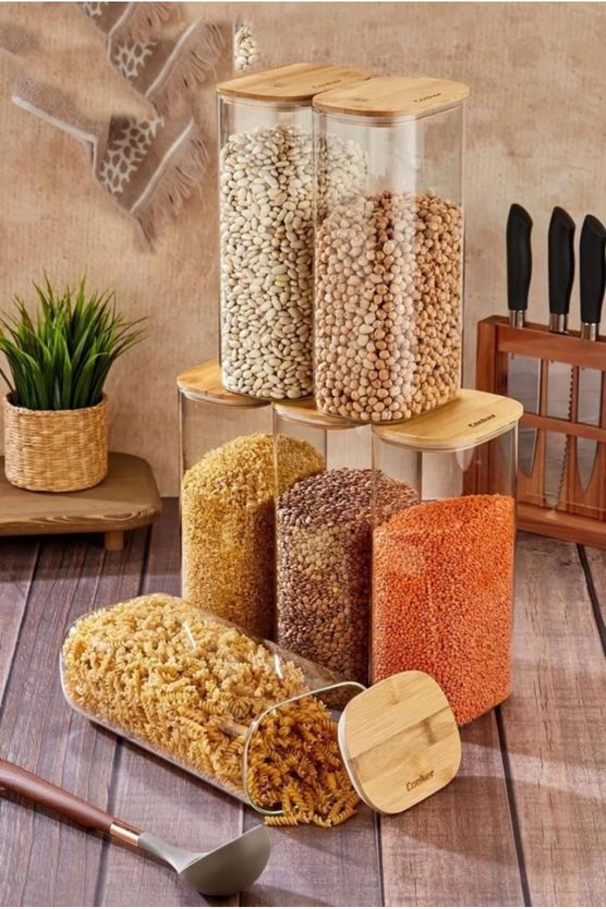 Cooker Borosilikat Cam Kavanoz 27 Cm