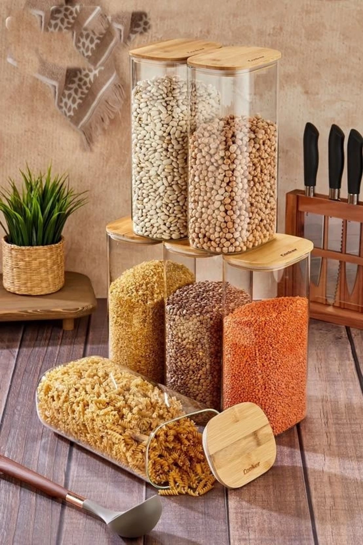 Cooker Borosilikat Oval Kavanoz 27 cm