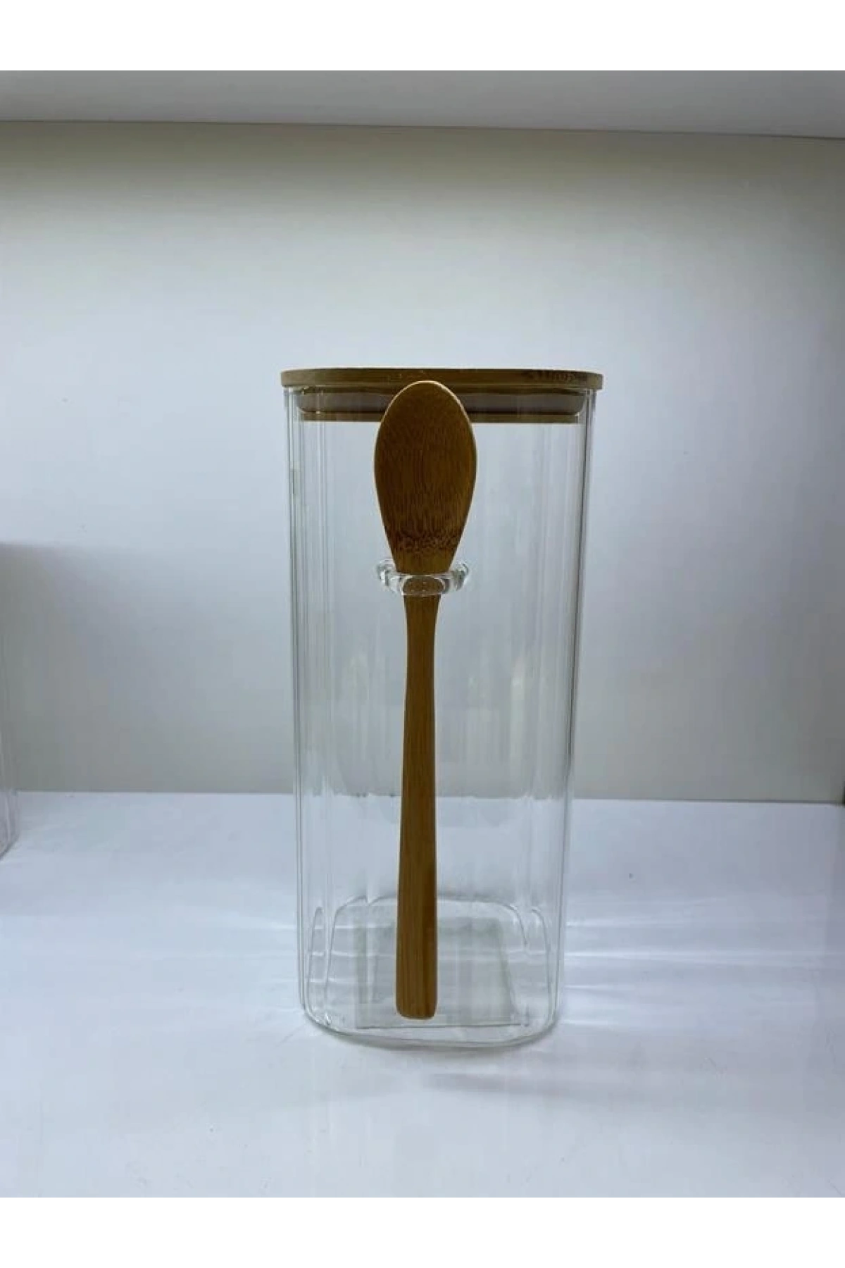 Cooker Cam Bambu Kaşıklı Kavanoz 21.5cm