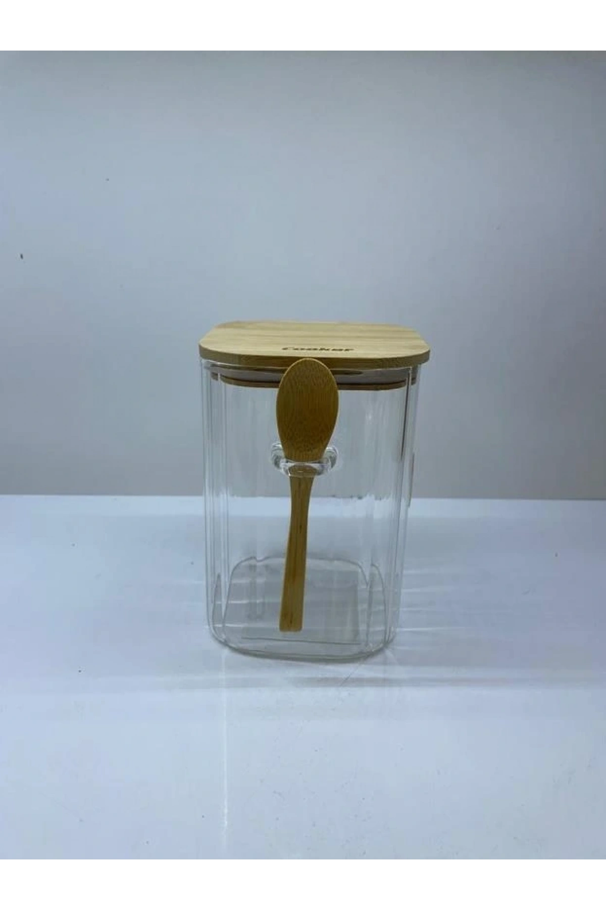 Cooker Cam Kaşıklı Kavanoz 14cm