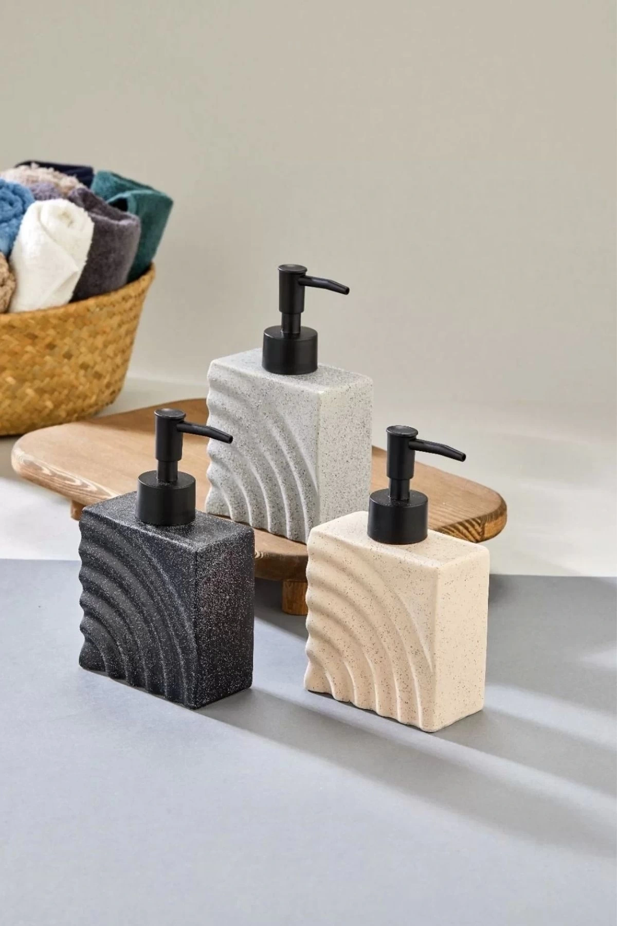 Cooker Ckr3425 Beton Görübümlü Stoneware Sıvı Sabunluk 1 Adet