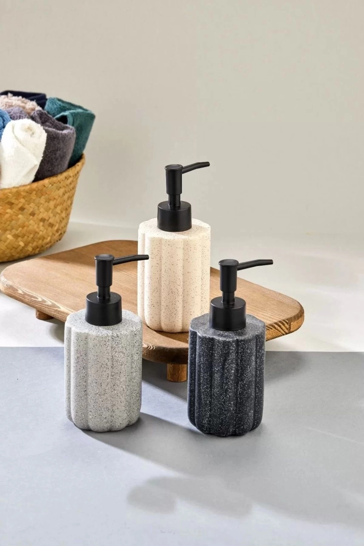 Cooker Ckr3427 Beton Görünümlü Stoneware Sıvı Sabunluk 1 Adet