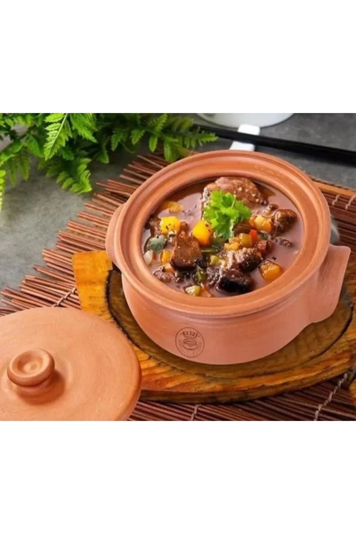 Cooker Elz014 Toprak Mini Güveç 1.8 Lt 20x20x14 Cm