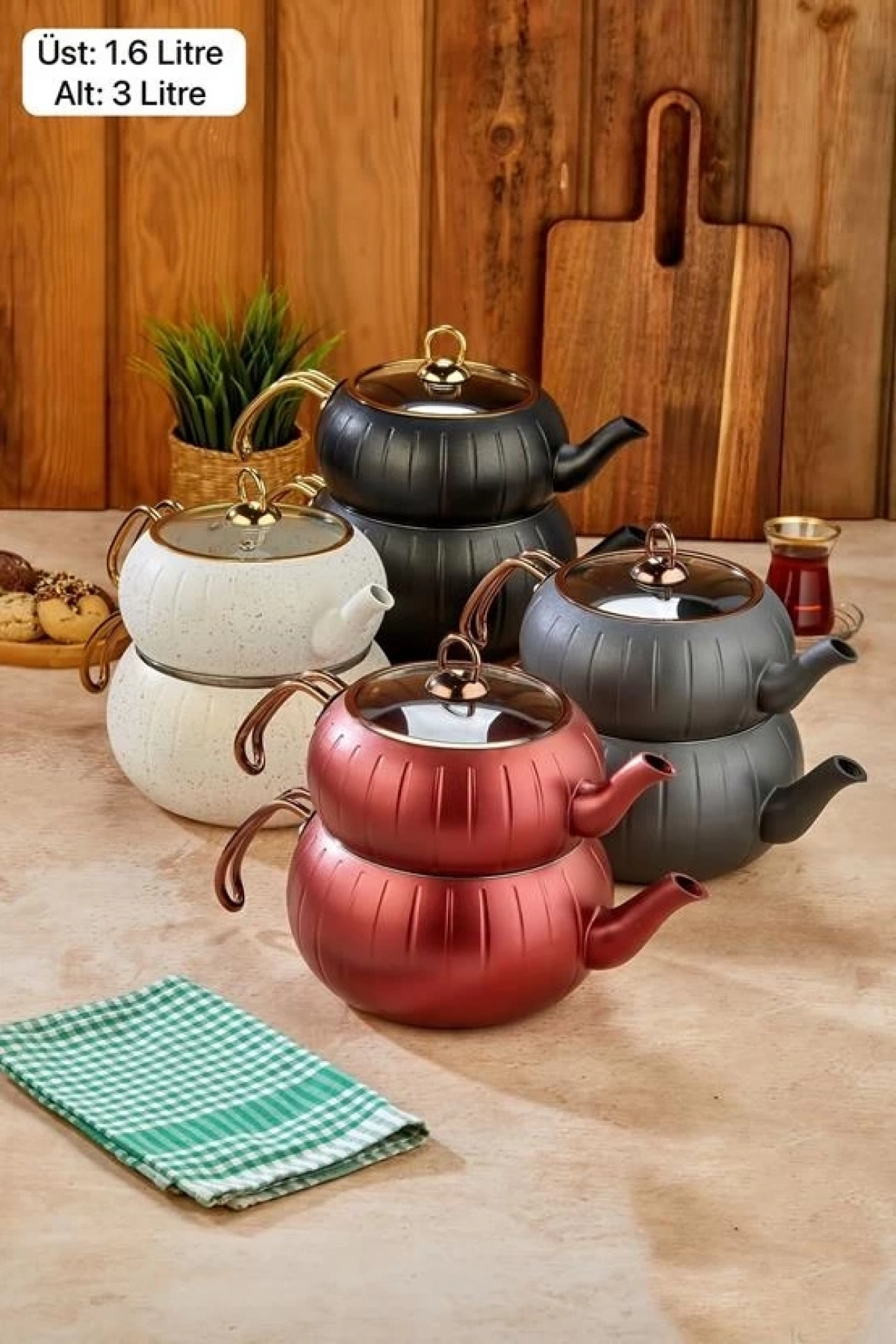 Cooker Granit Meridyen Çaydanlık