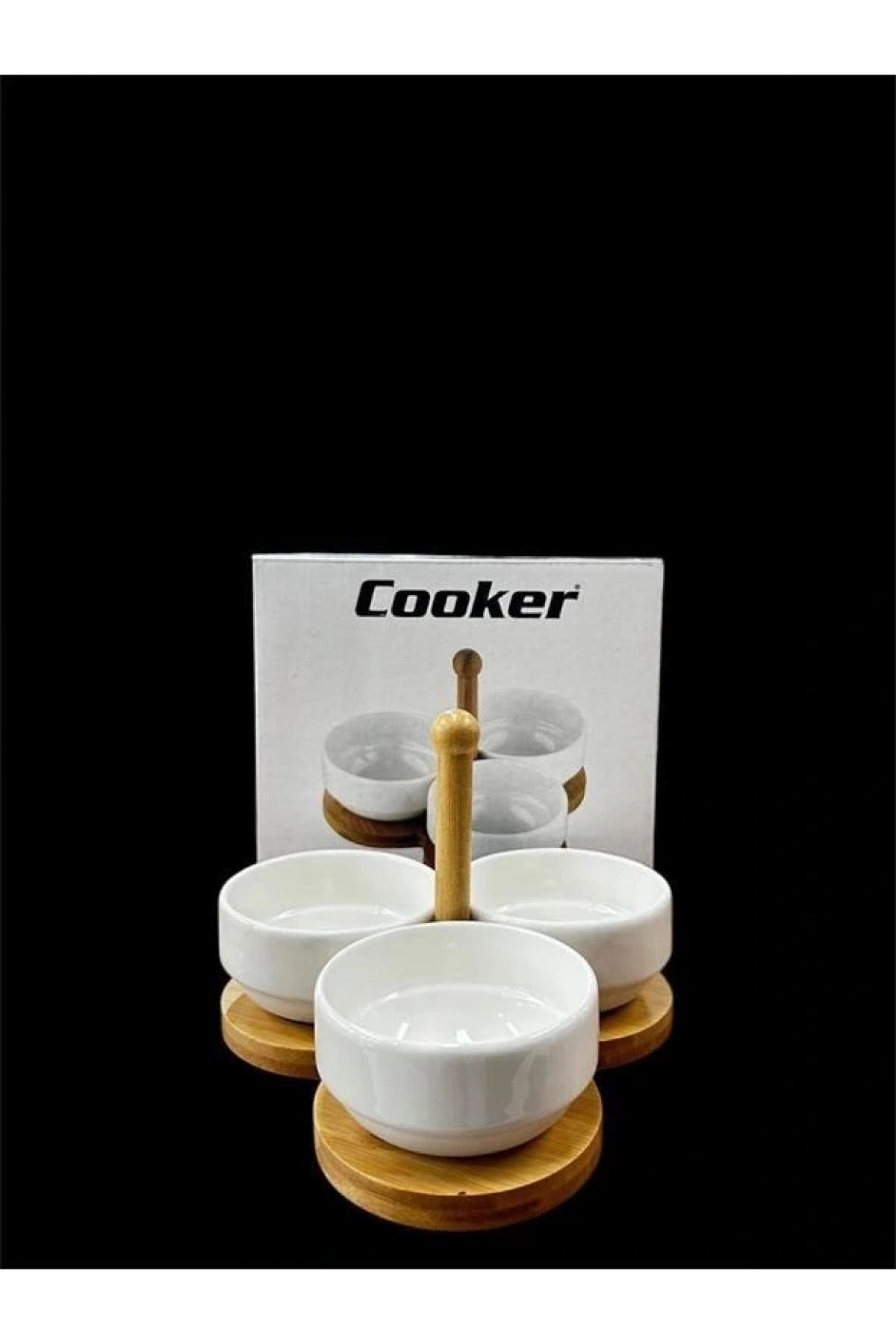 Cooker Porselen 3lü Servis